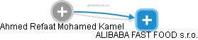Ahmed Refaat Mohamed Kamel - Vizualizace  propojení osoby a firem v obchodním rejstříku