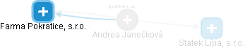  Andrea J. - Vizualizace  propojení osoby a firem v obchodním rejstříku