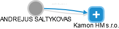 ANDREJUS SALTYKOVAS - Vizualizace  propojení osoby a firem v obchodním rejstříku