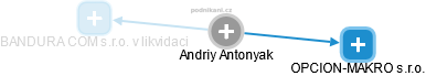 Andriy Antonyak - Vizualizace  propojení osoby a firem v obchodním rejstříku