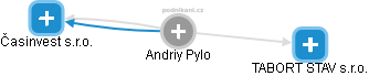  Andriy P. - Vizualizace  propojení osoby a firem v obchodním rejstříku