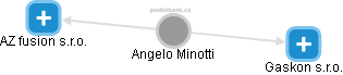  Angelo M. - Vizualizace  propojení osoby a firem v obchodním rejstříku