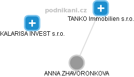 ANNA ZHAVORONKOVA - Vizualizace  propojení osoby a firem v obchodním rejstříku