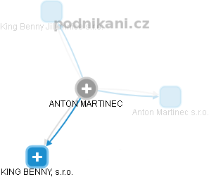 ANTON MARTINEC - Vizualizace  propojení osoby a firem v obchodním rejstříku