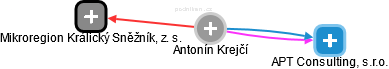 Antonín Krejčí - Vizualizace  propojení osoby a firem v obchodním rejstříku