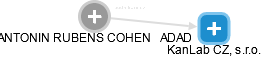  Cohen A. - Vizualizace  propojení osoby a firem v obchodním rejstříku