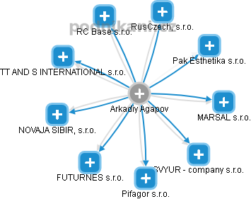 Arkadiy Agapov - Vizualizace  propojení osoby a firem v obchodním rejstříku