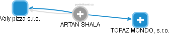 ARTAN SHALA - Vizualizace  propojení osoby a firem v obchodním rejstříku