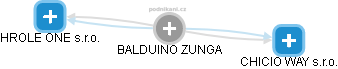 BALDUINO ZUNGA - Vizualizace  propojení osoby a firem v obchodním rejstříku