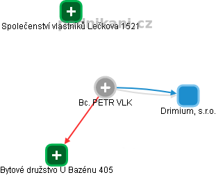 PETR VLK - Vizualizace  propojení osoby a firem v obchodním rejstříku