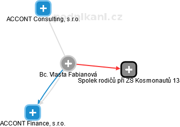 Vlasta Fabianová - Vizualizace  propojení osoby a firem v obchodním rejstříku