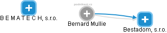 Bernard Mullie - Vizualizace  propojení osoby a firem v obchodním rejstříku