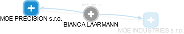 BIANCA LAARMANN - Vizualizace  propojení osoby a firem v obchodním rejstříku