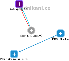  Blanka D. - Vizualizace  propojení osoby a firem v obchodním rejstříku