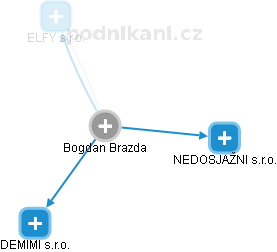 Bogdan Brazda - Vizualizace  propojení osoby a firem v obchodním rejstříku
