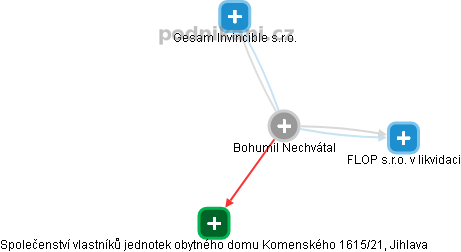 Bohumil Nechvátal - Vizualizace  propojení osoby a firem v obchodním rejstříku