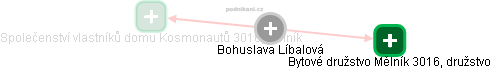  Bohuslava L. - Vizualizace  propojení osoby a firem v obchodním rejstříku