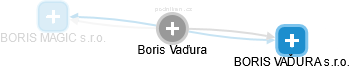  Boris V. - Vizualizace  propojení osoby a firem v obchodním rejstříku