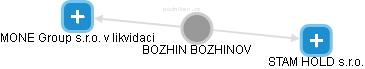 BOZHIN BOZHINOV - Vizualizace  propojení osoby a firem v obchodním rejstříku
