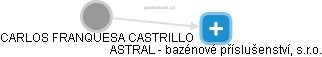 CARLOS FRANQUESA CASTRILLO - Vizualizace  propojení osoby a firem v obchodním rejstříku