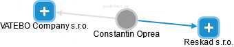  Constantin O. - Vizualizace  propojení osoby a firem v obchodním rejstříku