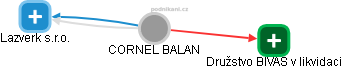 CORNEL BALAN - Vizualizace  propojení osoby a firem v obchodním rejstříku