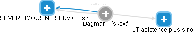  Dagmar T. - Vizualizace  propojení osoby a firem v obchodním rejstříku