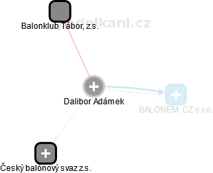 Dalibor Adámek - Vizualizace  propojení osoby a firem v obchodním rejstříku