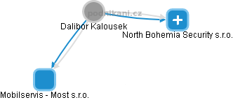 Dalibor Kalousek - Vizualizace  propojení osoby a firem v obchodním rejstříku