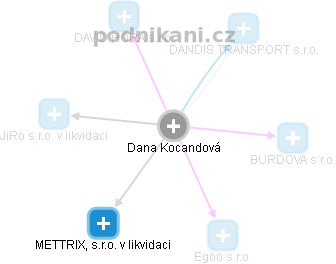 Dana Kocandová - Vizualizace  propojení osoby a firem v obchodním rejstříku