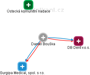 Daniel Bouška - Vizualizace  propojení osoby a firem v obchodním rejstříku
