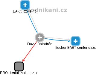 David Baladrán - Vizualizace  propojení osoby a firem v obchodním rejstříku