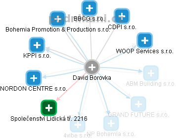 David Borovka - Vizualizace  propojení osoby a firem v obchodním rejstříku