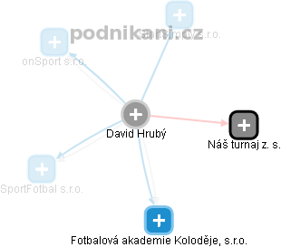 David Hrubý - Vizualizace  propojení osoby a firem v obchodním rejstříku