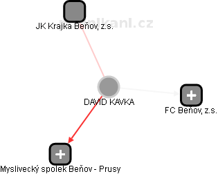 DAVID KAVKA - Vizualizace  propojení osoby a firem v obchodním rejstříku