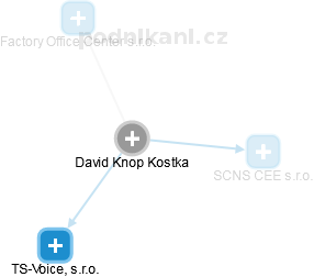 David Knop Kostka - Vizualizace  propojení osoby a firem v obchodním rejstříku