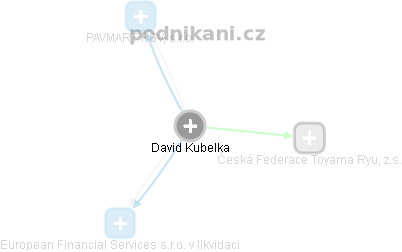 David Kubelka - Vizualizace  propojení osoby a firem v obchodním rejstříku