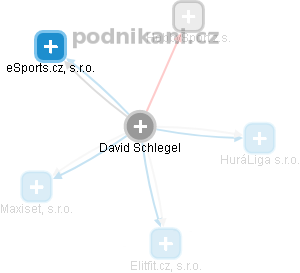 David Schlegel - Vizualizace  propojení osoby a firem v obchodním rejstříku
