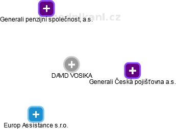 DAVID VOSIKA - Vizualizace  propojení osoby a firem v obchodním rejstříku