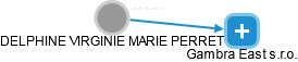 DELPHINE VIRGINIE MARIE PERRET - Vizualizace  propojení osoby a firem v obchodním rejstříku