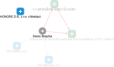 Denis Brejcha - Vizualizace  propojení osoby a firem v obchodním rejstříku
