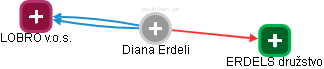Diana Erdeli - Vizualizace  propojení osoby a firem v obchodním rejstříku