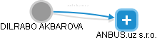 DILRABO AKBAROVA - Vizualizace  propojení osoby a firem v obchodním rejstříku