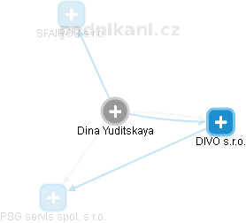 Dina Yuditskaya - Vizualizace  propojení osoby a firem v obchodním rejstříku