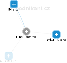  Dino S. - Vizualizace  propojení osoby a firem v obchodním rejstříku