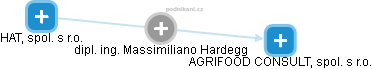 Massimiliano Hardegg - Vizualizace  propojení osoby a firem v obchodním rejstříku