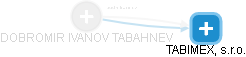 DOBROMIR IVANOV TABAHNEV - Vizualizace  propojení osoby a firem v obchodním rejstříku