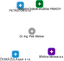 Petr Welser - Vizualizace  propojení osoby a firem v obchodním rejstříku