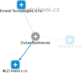 Dušan Bystriansky - Vizualizace  propojení osoby a firem v obchodním rejstříku