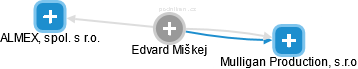 Edvard Miškej - Vizualizace  propojení osoby a firem v obchodním rejstříku